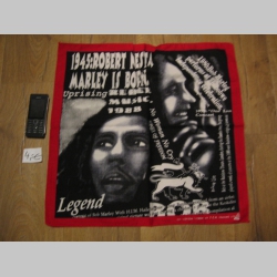 Bob Marley  šatka materiál: 100%bavlna, rozmery: cca.52x52cm