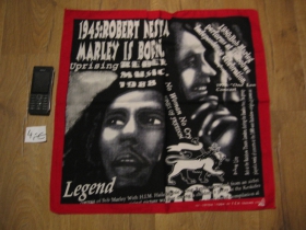 Bob Marley  šatka materiál: 100%bavlna, rozmery: cca.52x52cm