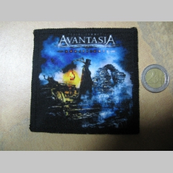 Avantasia ofsetová nášivka po krajoch obšívaná cca. 9x9cm 