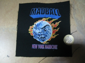 Madball  potlačená nášivka rozmery cca. 12x12cm (po krajoch neobšívaná)