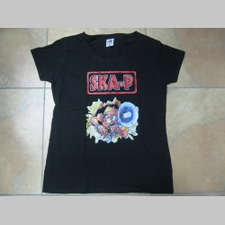 SKA-P čierne dámske tričko Fruit of The Loom 