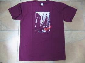 The Clash bordové pánske tričko 100%bavlna