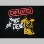 Exploited - Punks not Dead  mikina s kapucou stiahnutelnou šnúrkami a klokankovým vreckom vpredu  
