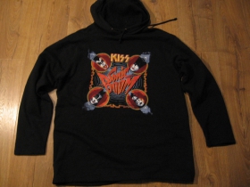 Kiss čierna mikina materi&aacute;l 100%bavlna posledn&yacute; kus veľkosť XL