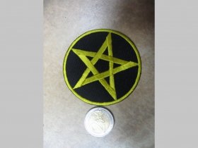 Pentagram  nažehľovacia vyšívaná nášivka (možnosť nažehliť alebo našiť na odev)