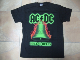 AC/DC - Hells Bells, čierne pánske tričko 100%bavlna
