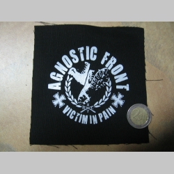 Agnostic Front  malá potlačená nášivka rozmery cca. 12x12cm (po krajoch neobšívaná)