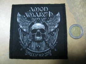 Amon Amarth ofsetová nášivka po krajoch obšívaná cca. 9x9cm 