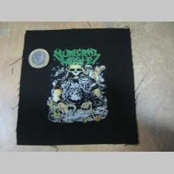 Municipal Waste  potlačená nášivka rozmery cca. 12x12cm (po krajoch neobšívaná