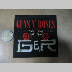 Guns n Roses ofsetová nášivka po krajoch neobšívaná cca. 9x9cm