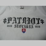 Patriot Slovakia biele pánske tričko Fruit Of The Loom  100%bavlna