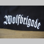 Wolfbrigade  čierne teplákové kraťasy s tlačeným logom