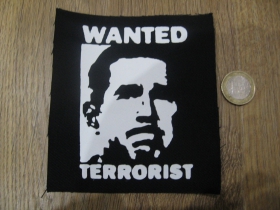 Bush - Wanted Terrorist potlačená nášivka cca.12x12cm (po krajoch neobšívaná)