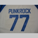 Punkrock 77 pánske dvojfarebné tričko 100%bavlna značka Fruit of The Loom