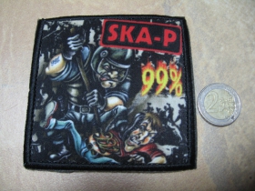 SKA-P  ofsetová nášivka po krajoch obšívaná cca. 9x9cm 