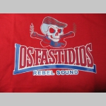 Los Fastidios, červené pánske tričko 100%bavlna Fruit of The Loom