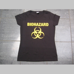 Biohazard čierne dámske tričko 100%bavlna