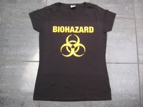 Biohazard čierne dámske tričko 100%bavlna