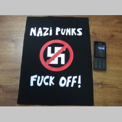 Dead Kennedys - Nazi Punks Fuck Off   chrbtová nášivka veľkosť cca. A4 (po krajoch neobšívaná)