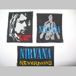 Nirvana, vyšívaná nášivka cca 5x5cm,  cena za 1ks!! 