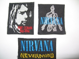 Nirvana, vyšívaná nášivka cca 5x5cm,  cena za 1ks!! 
