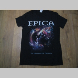Epica čierne pánske tričko materiál 100% bavlna