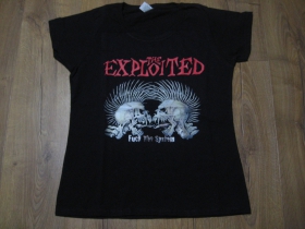 EXPLOITED  dámske čierne tričko 100%bavlna 