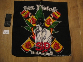 Sid Vicious - Sex Pistols  šatka materiál: 100%bavlna, rozmery: cca.52x52cm