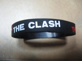 The Clash  pružný gumenný náramok s vyrazeným motívom 