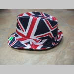 UNION JACK klobúk plátený s motívom Britskej vlajky 100%bavlna univerzálna veľkosť