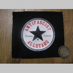 Antifascist Allstars potlačená nášivka cca.12x12cm (po krajoch neobšívaná)