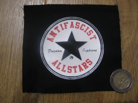 Antifascist Allstars potlačená nášivka cca.12x12cm (po krajoch neobšívaná)