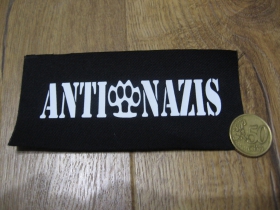  Anti nazis potlačená nášivka cca.12x6cm (po krajoch neobšívaná)