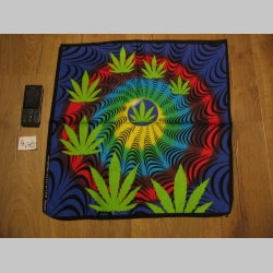 Rasta - Ganja - Tráva šatka materiál: 100%bavlna, rozmery: cca.52x52cm