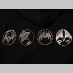 Kiss čierna mikina materi&aacute;l 100%bavlna posledn&yacute; kus veľkosť XL