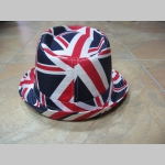 UNION JACK klobúk plátený s motívom Britskej vlajky 100%bavlna univerzálna veľkosť