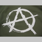 Anarchy áčko v krúžku  pánske tričko s obojstrannou potlačou 100%bavlna značka Fruit of The Loom