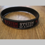 System of a Down pružný silikónový náramok s vyrazeným motívom