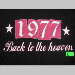 1977 Back to the heaven čierne pánske tričko materiál 100% bavlna