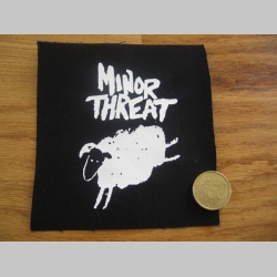 Minor Threat potlačená nášivka rozmery cca 12x12cm (po krajoch neobšívaná)