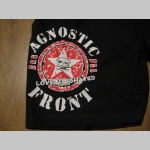 Agnostic Front čierne teplákové kraťasy s tlačeným logom