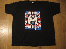 British Bulldog čierne p&aacute;nske tričko materi&aacute;l 90%visk&oacute;za 10% elastan