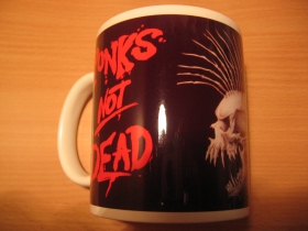 Punks not Dead, porcelánová šálka s uškom, objem cca. 0,33L