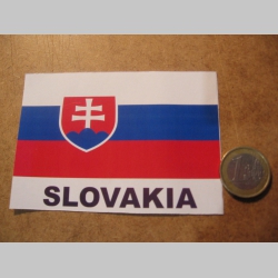 Slovensko - Slovakia papierová nálepka s rozmermy 10x7cm (interiérová)