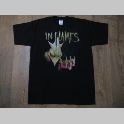 In Flames čierne pánske tričko materiál 100% bavlna