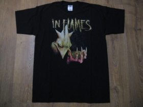 In Flames čierne pánske tričko materiál 100% bavlna