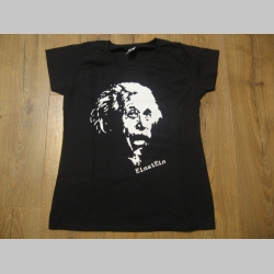 Einstein čierne dámske tričko materiál 100% bavlna