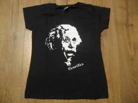 Einstein čierne dámske tričko materiál 100% bavlna