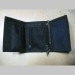 Motorhead  hrubá pevná textilná peňaženka s retiazkou a karabínkou
