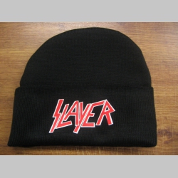 Slayer  zimná čiapka s tlačenným logom, čierna 100%akryl (univerzálna veľkosť)